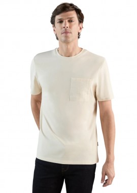 IZAC - ΑΝΔΡΙΚΟ T-SHIRT IZAC GRONY ΜΕ ΤΣΕΠΗ ΕΚΡΟΥ