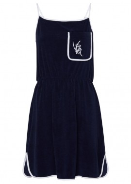 VILEBREQUIN - ΓΥΝΑΙΚΕΙΟ ΦΟΡΕΜΑ VILEBREQUIN TERRY TANK DRESS VBQ LINE ΣΚΟΥΡΟ ΜΠΛΕ