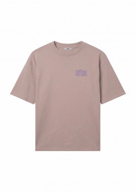 NIKBEN - ΑΝΔΡΙΚΟ T-SHIRT NIKBEN SPANI ΜΕ ΤΥΠΩΜΑ ΡΟΖ
