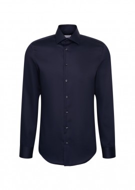 SEIDENSTICKER - ΑΝΔΡΙΚΟ ΜΑΚΡΥΜΑΝΙΚΟ ΠΟΥΚΑΜΙΣΟ NEW KENT COMBI SLIM FIT ΜΠΛΕ