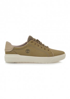 TIMBERLAND - ΑΝΔΡΙΚΑ ΠΑΠΟΥΤΣΙΑ TIMBERLAND SENECA BAY LOW SNEAKERS ΔΕΡΜΑΤΙΝΑ ΜΠΕΖ