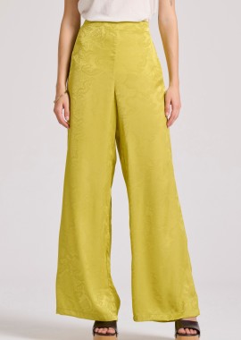 FUNKY BUDDHA - Wide leg παντελόνα με jacquard pattern