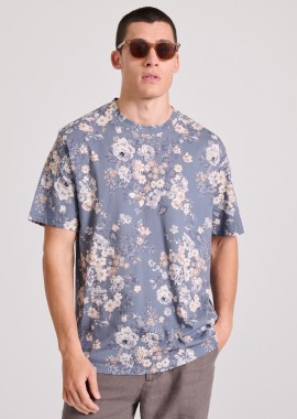 FUNKY BUDDHA - Relaxed fit t-shirt με all over τύπωμα