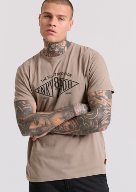 FUNKY BUDDHA - T-shirt με branded text artwork τύπωμα