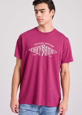 FUNKY BUDDHA - T-shirt με branded text artwork τύπωμα
