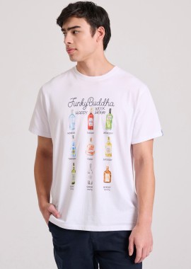 FUNKY BUDDHA - T-shirt με weekly plan τύπωμα