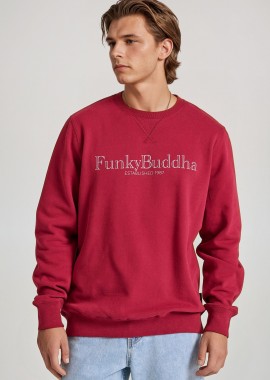 FUNKY BUDDHA - Φούτερ με branded τύπωμα στο στήθος