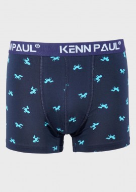 gsecret - Ανδρικό boxer εξωτερικό λάστιχο all print horses NAVY