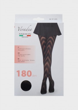 gsecret - Γυναικείο καλσόν all print 180DEN ΜΑΥΡΟ