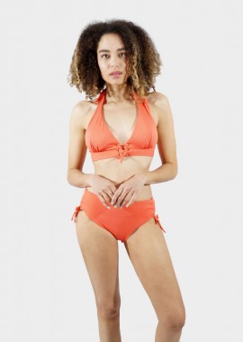 gsecret - Γυναικείο set bikini αποσπώμενη ενίσχυση διακοσμητικά τρούκς bikini κανονική γραμμή B-C Cup ΚΟΡΑΛΙ