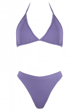 gsecret - Σέτ μαγιό τρίγωνο αποσπώμενη ενίσχυση bikini παρτό ψηλόμεσο. Καλύπτει B Cup ΜΩΒ