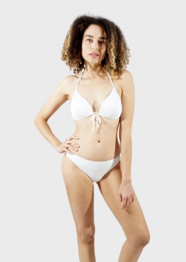 gsecret - Γυναικείο set bikini ενσωματωμένη push up ενίσχυση bikini κανονική γραμμή.B-C CUP ΛΕΥΚΟ
