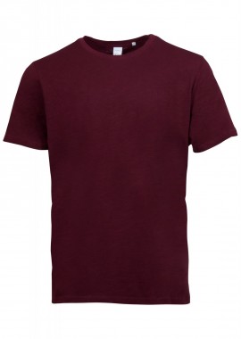 gsecret - Αντρικό tshirt λαιμόκοψη κοντό μανίκι. Oversize γραμμή. Basic Collection ΜΠΟΡΝΤΩ