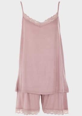 gsecret - Γυναικείο baby doll μονόχρωμο.Plus Size Collection ΡΟΖ