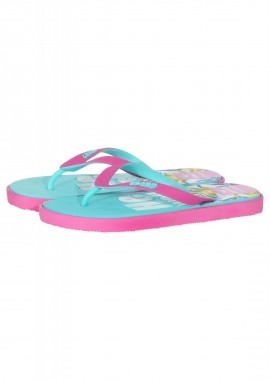 gsecret - Γυναικεία σαγιονάρα flip-flop logo HE WELL. Summer Collection ΜΕΝΤΑ