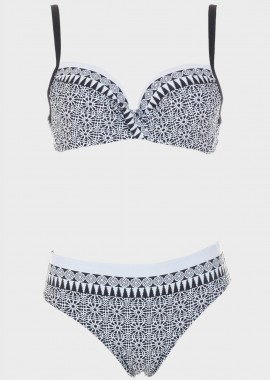 gsecret - Bikini all print.Καλύπτει B Cup ΜΑΥΡΟ