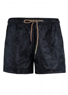 gsecret - Ανδρικό μαγιό σόρτς print army. Basic collection. ΜΑΥΡΟ