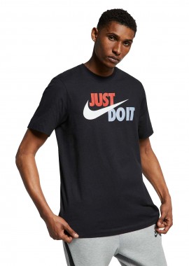 NIKE - NIKE SPORTSWEAR JUST DO IT SWOOSH TEE ΜΑΥΡΟ