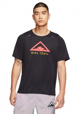 NIKE - NIKE RISE 365 TRAIL T-SHIRT ΜΑΥΡΟ
