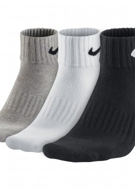 NIKE - NIKE VALUE COTTON QUARTER - 3PAIR ΠΟΛΥΧΡΩΜΟ