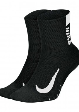 NIKE - NIKE MULTIPLIER RUNNING ANKLE SOCKS (2 PAIRS) ΜΑΥΡΟ