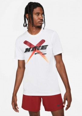 NIKE - NIKE DRI-FIT GRAPHIC TRAINING T-SHIRT ΑΣΠΡΟ