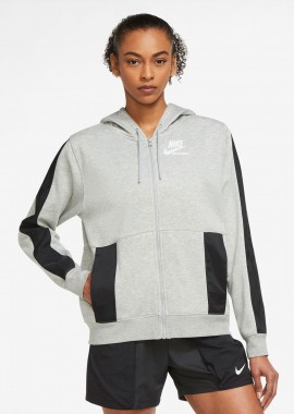 NIKE - NIKE SPORTSWEAR HERITAGE FULL-ZIP HOODIE ΓΚΡΙ