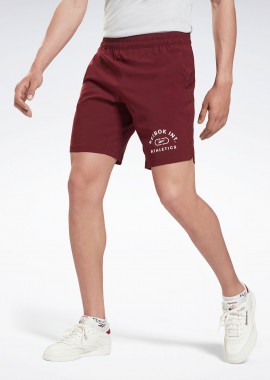 REEBOK SPORT - WORKOUT READY WOVEN GRAPHIC SHORTS ΚΟΚΚΙΝΟ