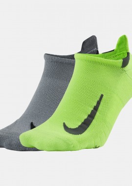 NIKE - NIKE MULTIPLIER RUNNING SOCKS 2PAIRS ΠΟΛΥΧΡΩΜΟ