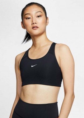 NIKE - NIKE DRI-FIT SWOOSH SPORTS BRA ΜΑΥΡΟ