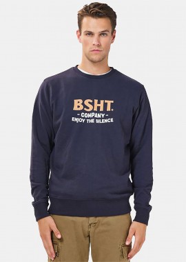 BASEHIT - CLASSIC BASEHIT CREWNECK SWEATSHIRT ΜΠΛΕ