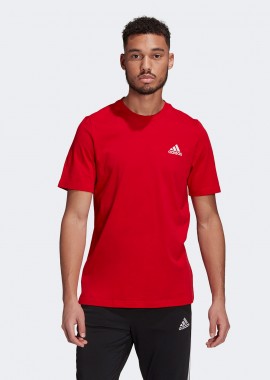 ADIDAS PERFORMANCE - ESSENTIALS EMBROIDERED SMALL LOGO T-SHIRT ΚΟΚΚΙΝΟ