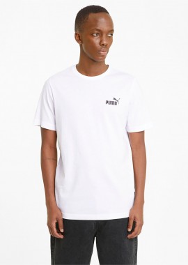 PUMA - PUMA ESSENTIALS SMALL LOGO T-SHIRT ΑΣΠΡΟ