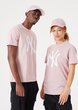 NEW ERA - NEW ERA NEW YORK YANKEES MLB LEAGUE ESSENTIAL T-SHIRT ΡΟΖ