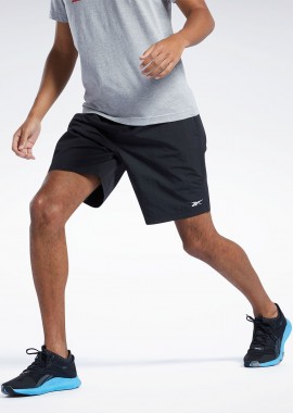 REEBOK SPORT - REEBOK TRAINING ESSENTIALS UTILITY SHORTS ΜΑΥΡΟ