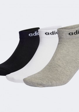 ADIDAS PERFORMANCE - ADIDAS THINK LINEAR ANKLE SOCKS 3 PAIRS ΠΟΛΥΧΡΩΜΟ