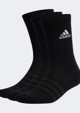 ADIDAS PERFORMANCE - ADIDAS CUSHIONED CREW SOCKS 3 PAIRS ΜΑΥΡΟ