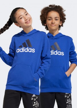 ADIDAS PERFORMANCE - ADIDAS KIDS ESSENTIALS TWO-COLORED BIG LOGO COTTON HOODIE ΜΠΛΕ