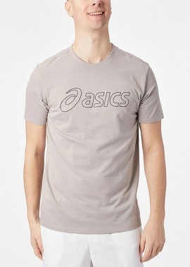 ASICS - ASICS LOGO RUNNING T-SHIRT ΚΑΦΕ