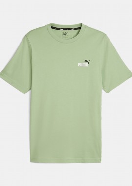 PUMA - PUMA ESSENTIALS+ TWO-COLOUR SMALL LOGO T-SHIRT ΠΡΑΣΙΝΟ