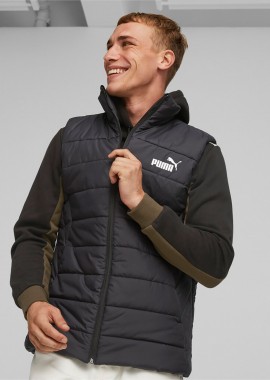 PUMA - PUMA ESSENTIALS PADDED VEST ΜΑΥΡΟ
