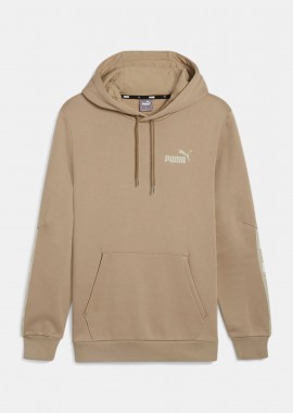 PUMA - PUMA ESSENTIALS+ TAPE HOODIE ΚΑΦΕ