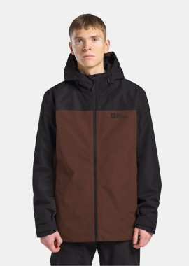 JACK WOLFSKIN - JACK WOLFSKIN TAUBENBERG 3IN1 JACKET ΚΟΚΚΙΝΟ