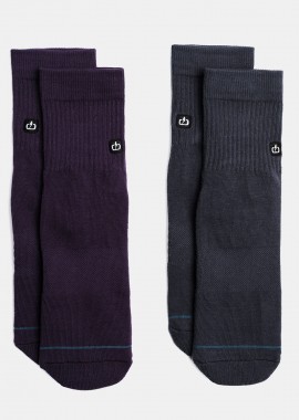 EMERSON - EMERSON BASIC MID CREW SOCKS (2-PACK) ΠΟΛΥΧΡΩΜΟ