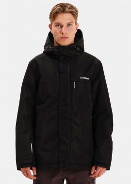 EMERSON - EMERSON MEN'S HOODED JACKET ΜΑΥΡΟ