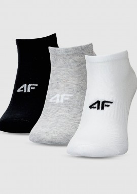 4F - 4F CASUAL ANKLE SOCKS 3-PACK ΠΟΛΥΧΡΩΜΟ