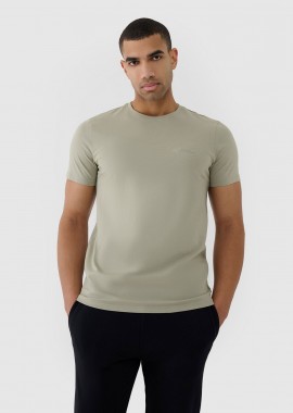 4F - 4F MEN'S REGULAR PLAIN T-SHIRT ΧΑΚΙ