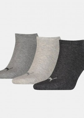 PUMA - PUMA UNISEX PLAIN SNEAKER SOCKS 3 PACK ΠΟΛΥΧΡΩΜΟ