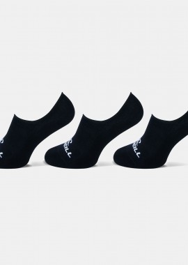 O'NEILL - O'NEILL FOOTIE SOCKS 3-PACK ΜΑΥΡΟ