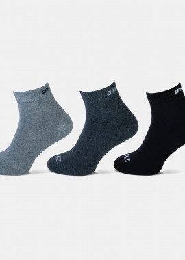 O'NEILL - O'NEILL QUARTER SOCKS 3-PACK ΓΚΡΙ